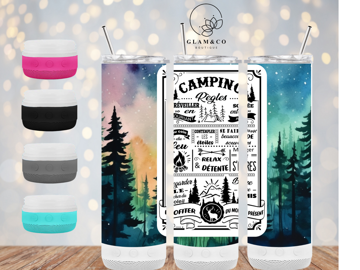 Verre Isotherme Speaker Bluetooth ''plusieurs modèles''