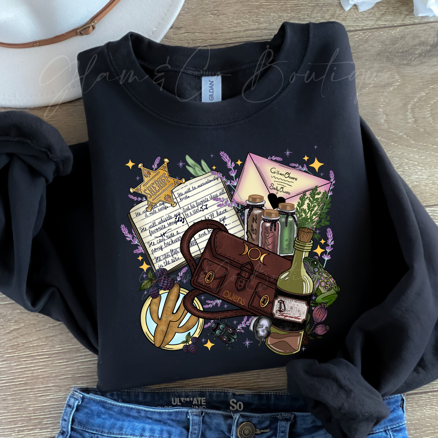 Sweater Crewneck ''AMOUR&MAGIE''