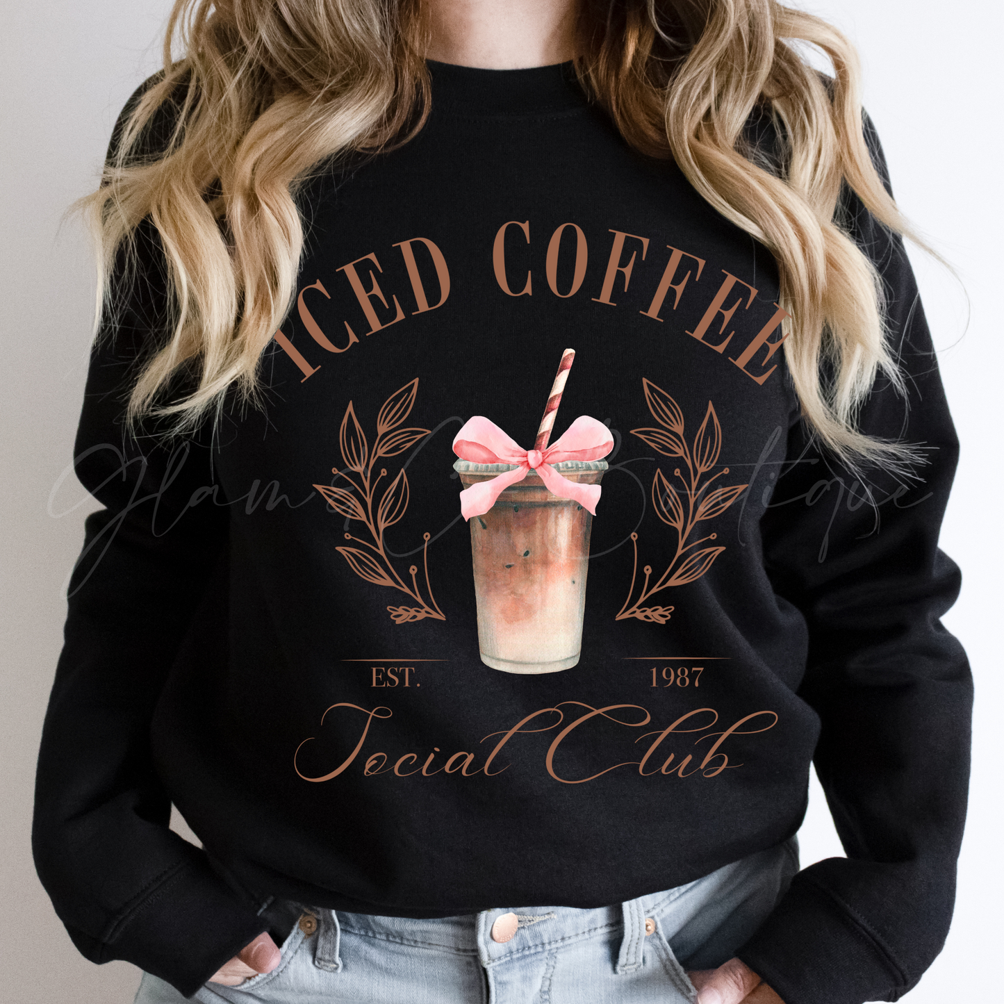 Sweater Crewneck " Iced Coffee"