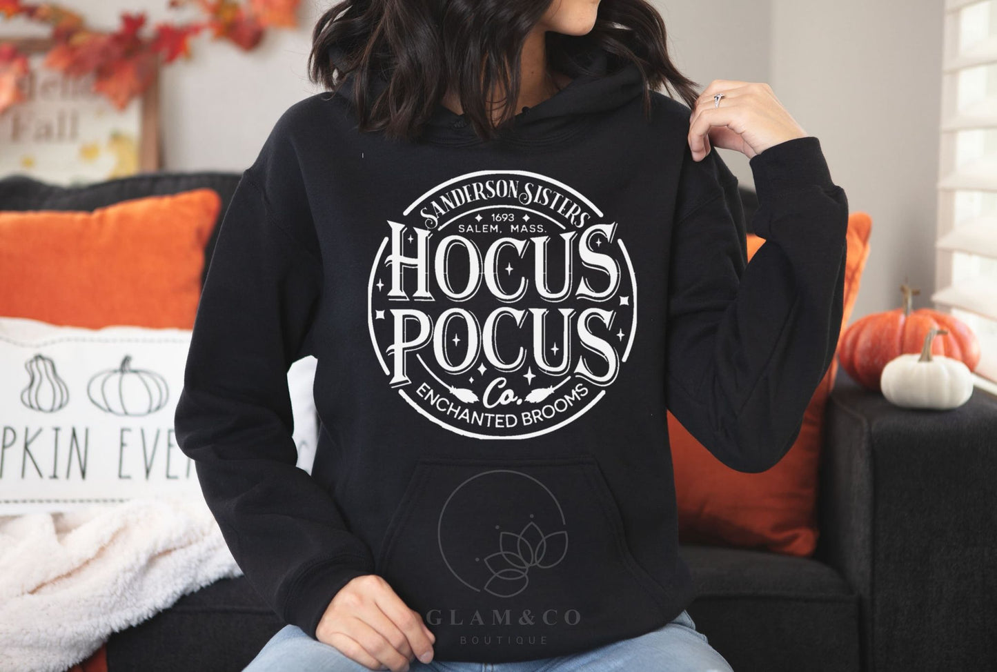 Hoodie à capuchon ''Les Trois Sorcières'' Noir