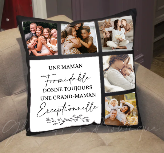 Coussin Personnalisé "Grand-Maman"