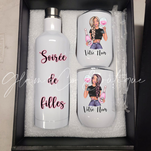 Ensemble de vin isotherme " Filles "