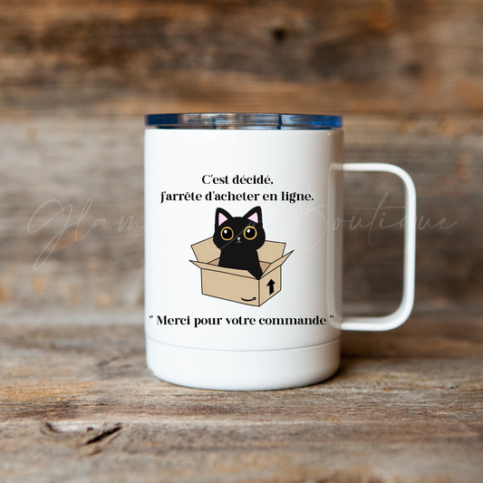 Tasse à café Isotherme "chat noir"