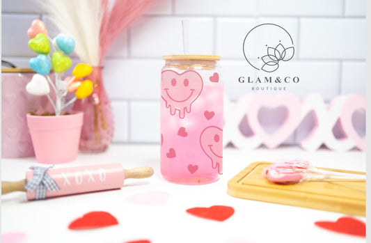 Verre Givré Bambou ''Mon Coeur''